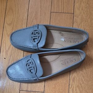 Leather Lauren Ralph Lauren Gray Loafers
